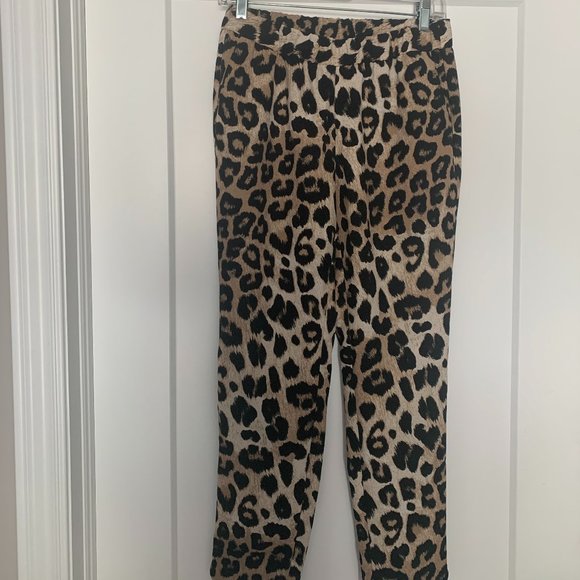 Banana Republic Leopard Print Hayden Cropped Pant XS - Picture 4 of 5